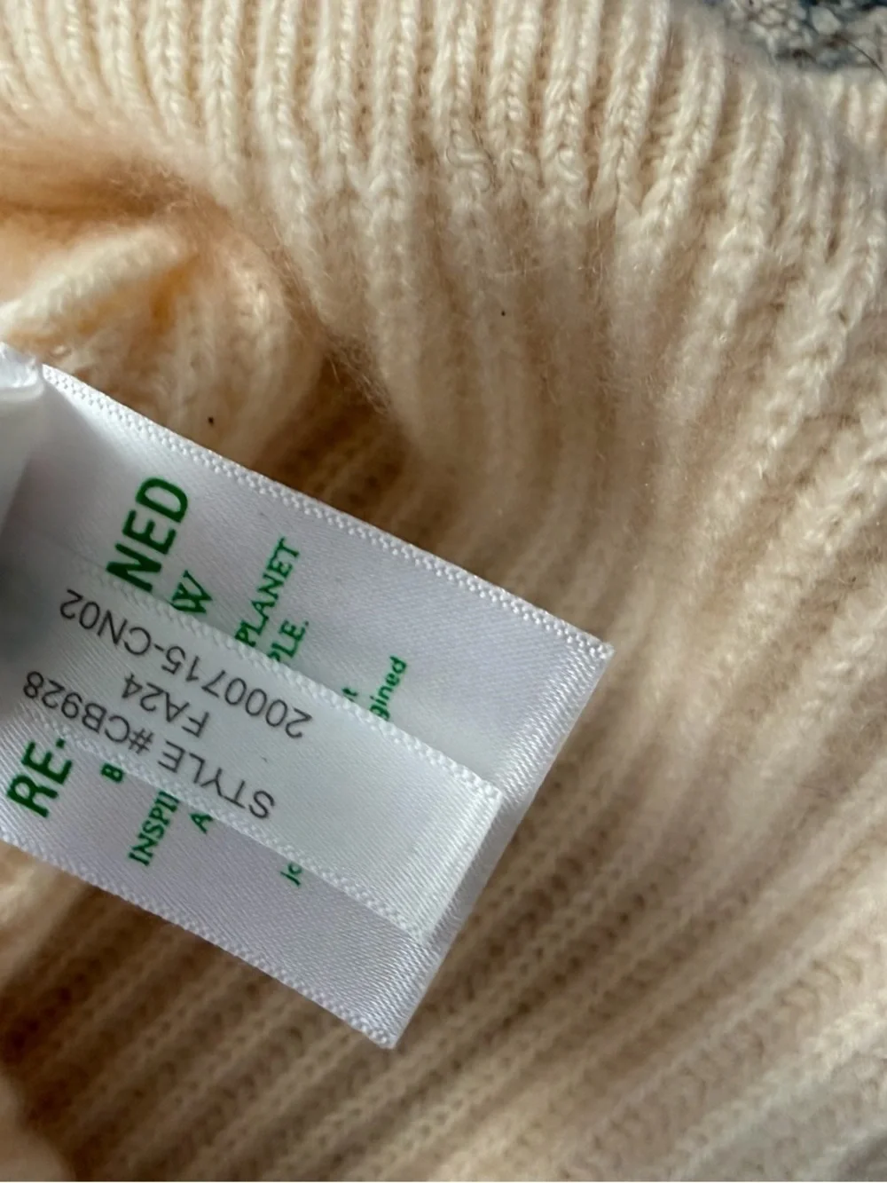 J.Crew 100% cashmere chunky knit ribbed crewneck sweater